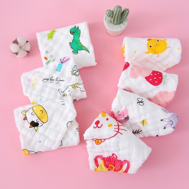 Khăn xô sữa 6 lớp set 5 chiếc mềm mại, thấm hút tốt  mesocshop