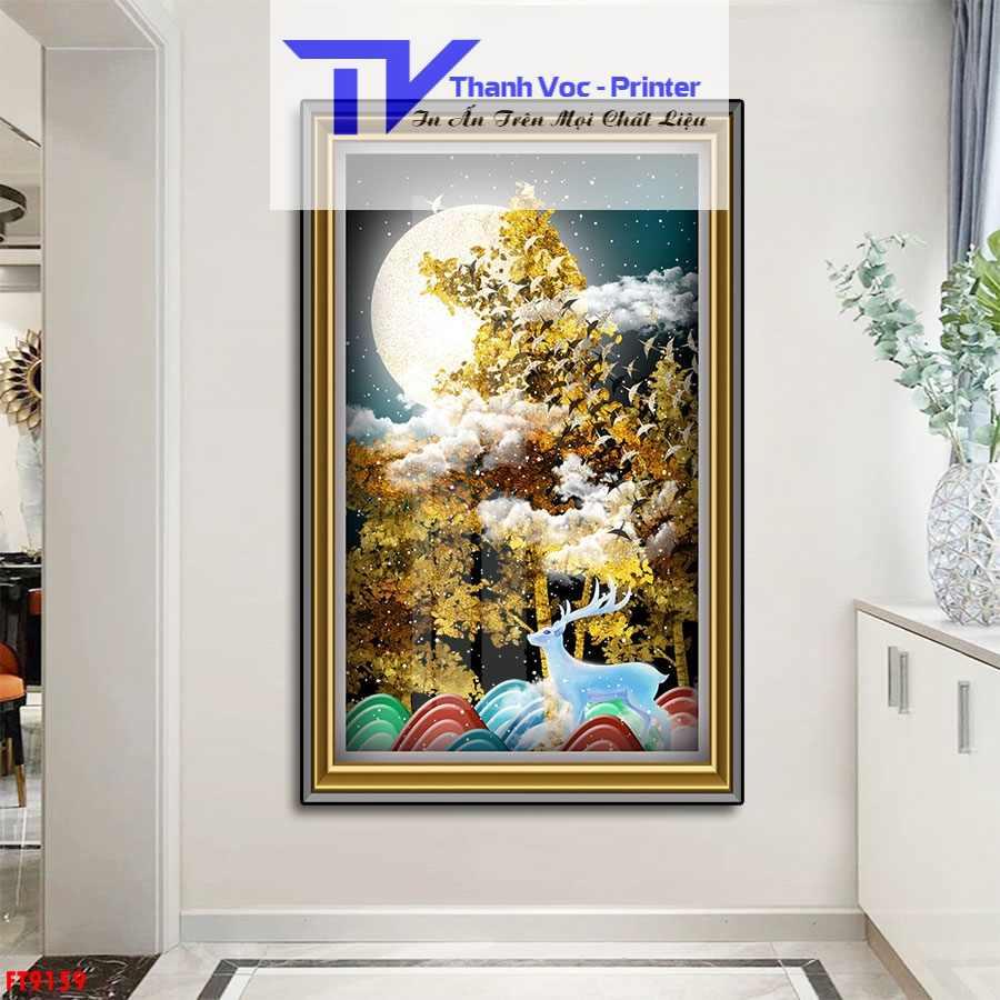 Tranh Treo Tường Tráng Gương 3D Trang Trí Phòng Khách , Phòng Ngủ