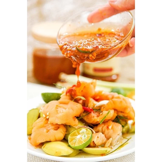 Muối sốt Chú Hải siêu cay, chấm bánh tráng hoặc các loại hải sản