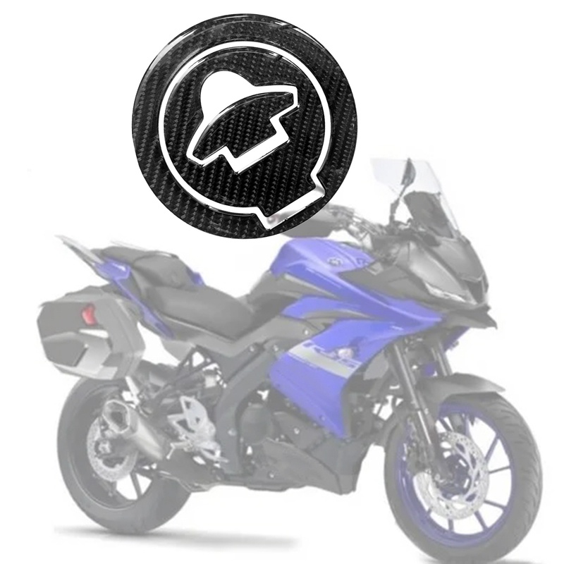 Xe Máy Sợi Carbon Bình Nhiên Liệu Bao Miếng Dán Decal Cho YAMAHA YZF-R3 R25 R15 MT-03 Nắp Khí Bảo Vệ Miếng Dán
