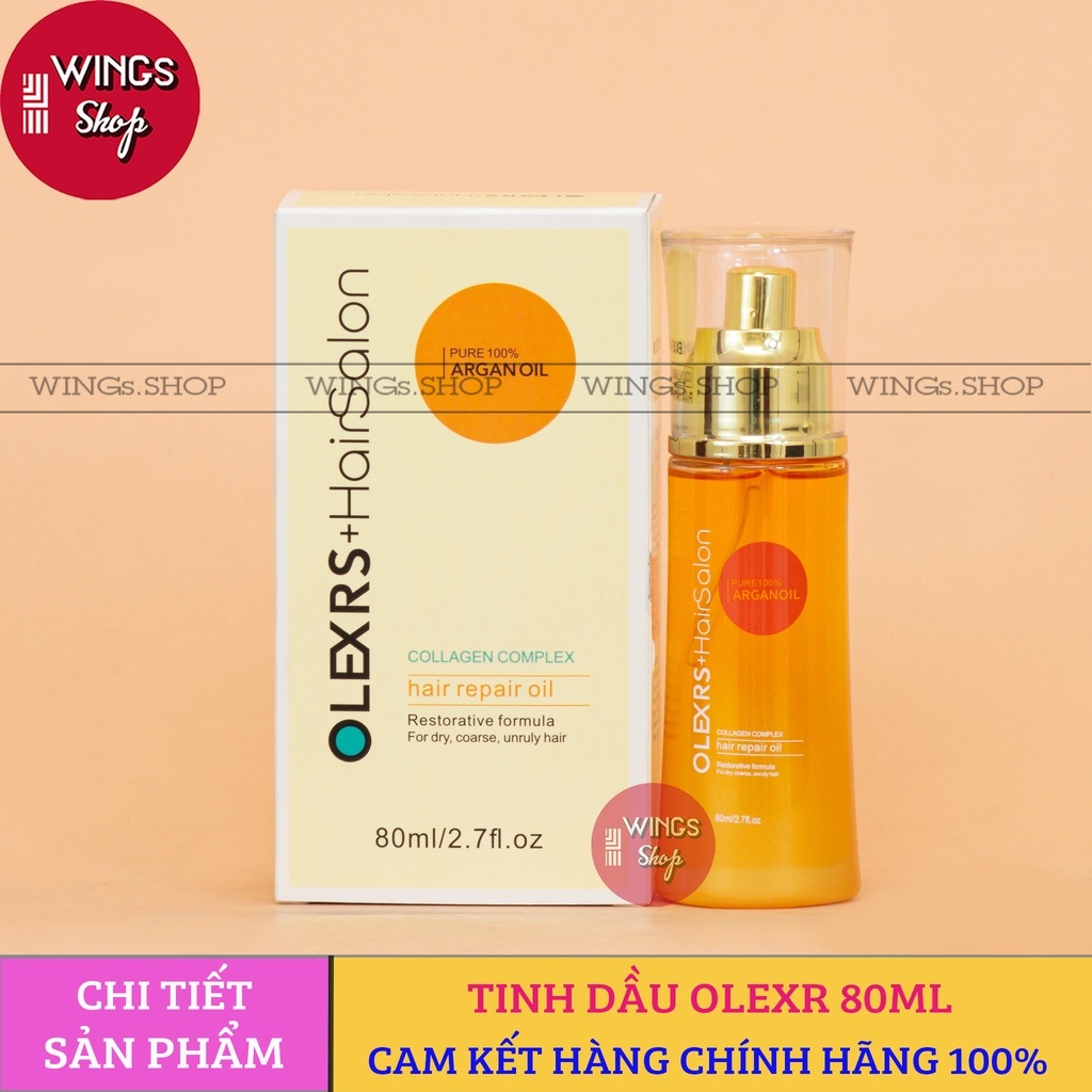 Tinh Dầu Dưỡng Tóc Phục Hồi, Dưỡng Tóc Siêu Mềm Mượt Olexrs Hair Salon 80ml