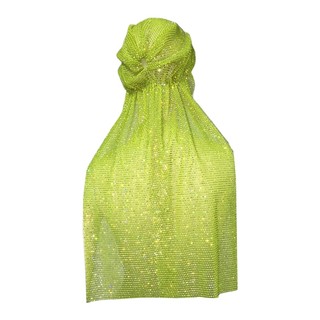 Vipdeal1 Khăn Trùm Đầu Bằng Lưới Cá Đính Đá Lấp Lánh Khăn turban Đội Đầu