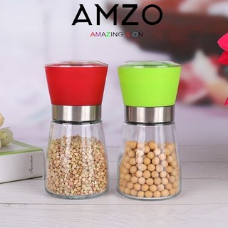 AMZO_LỌ XAY TIÊU THỦY TINH/ LỌ XAY GIA VỊ ĐA NĂNG TIỆN DỤNG, NHỎ GỌN