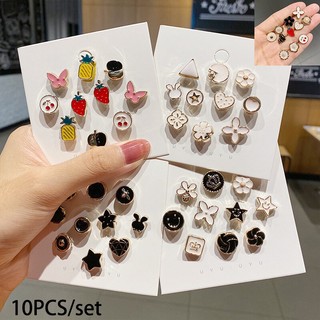 Set 10 Ghim Cài Áo Đính Ngọc Trai Dễ Thương