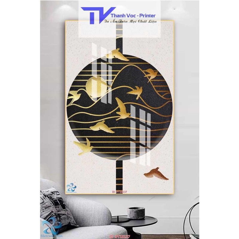 Tranh Treo Tường Tráng Gương 3D Trang Trí Phòng Khách , Phòng Ngủ