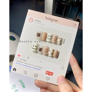 sét nail box 10 móng tay giả vẽ hình giấu dễ thương