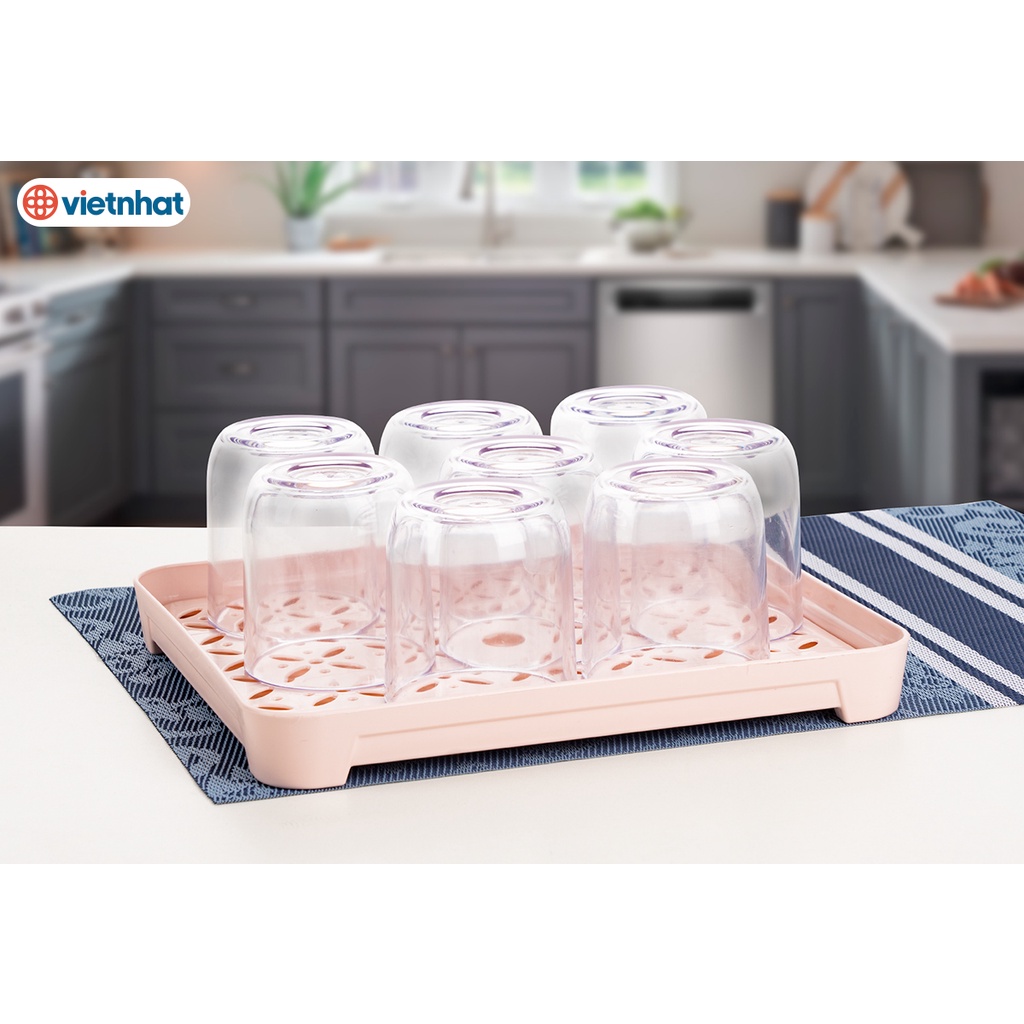 khay úp cốc 5658, Khay nhựa úp cốc cao cấp tiện ích gọn nhẹ Việt Nhật