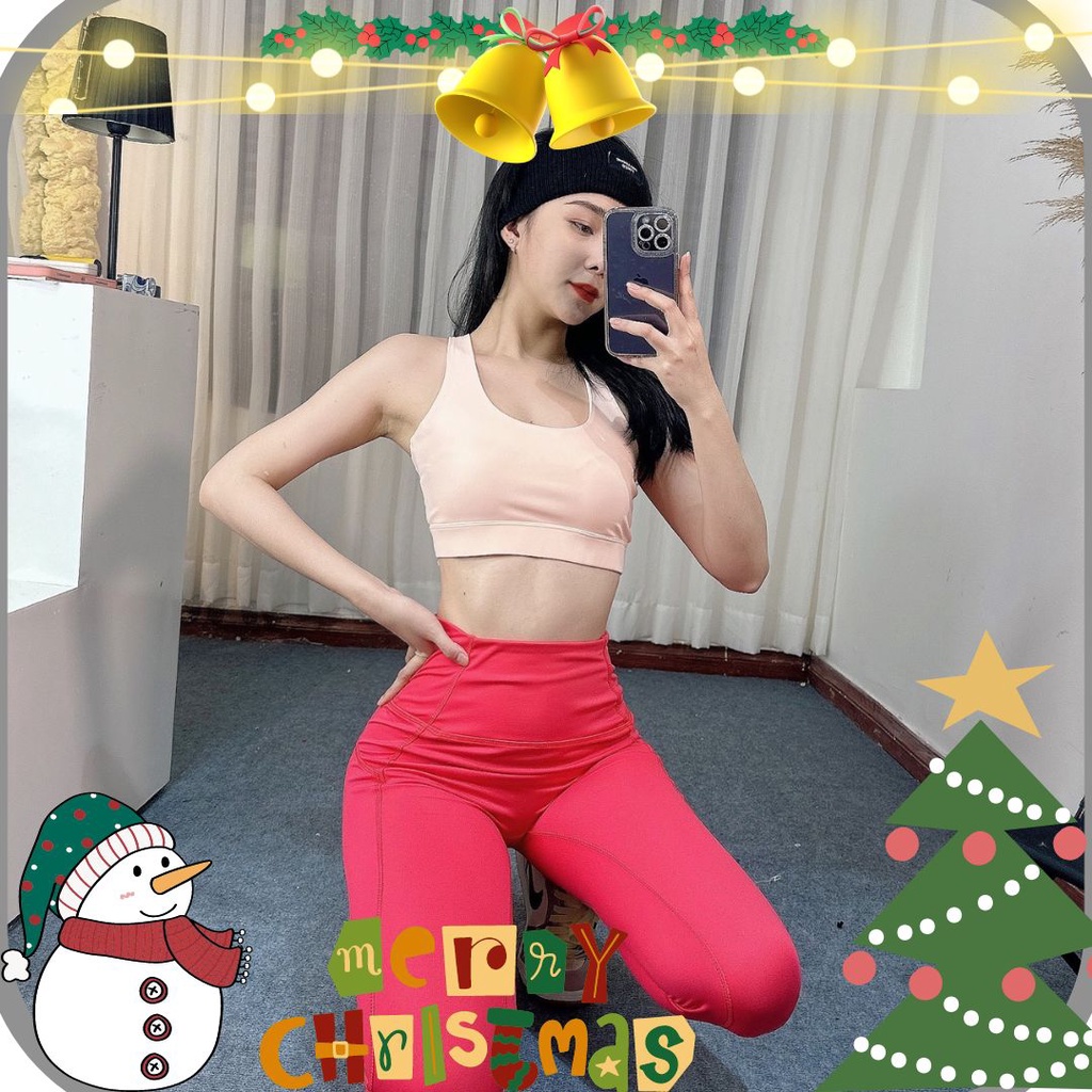 Set bra 2 màu áo đan dây lưng quần 9 tấc siêu xinh ,chất thun lạnh mềm mịn co giãn thoải mái tập gym, yoga, erobic