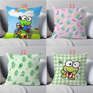 Vỏ Gối Keroppi Sanrio Họ Dễ Thương Trẻ Em Quà Tặng Sinh Nhật Vỏ Gối Trang Trí Nhà (Không Có Lõi Gối)