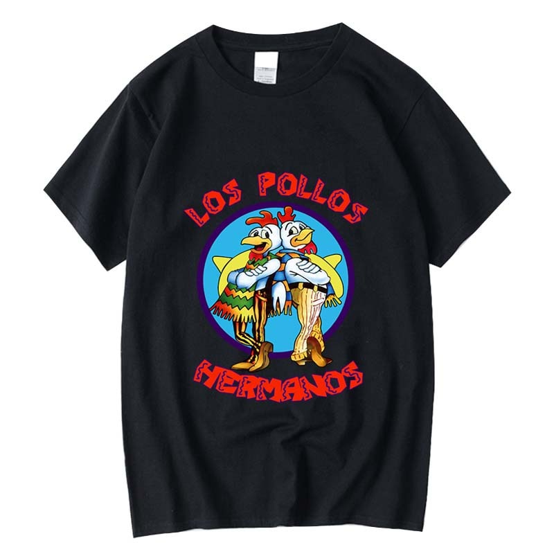 Áo nam In Chữ Breaking Bad LOS POLLOS Chicken Vui Nhộn
