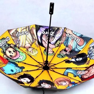 Dù Gấp 3 Khúc Tự Động Chống Tia UV In Hình Nhân Vật Anime One Piece