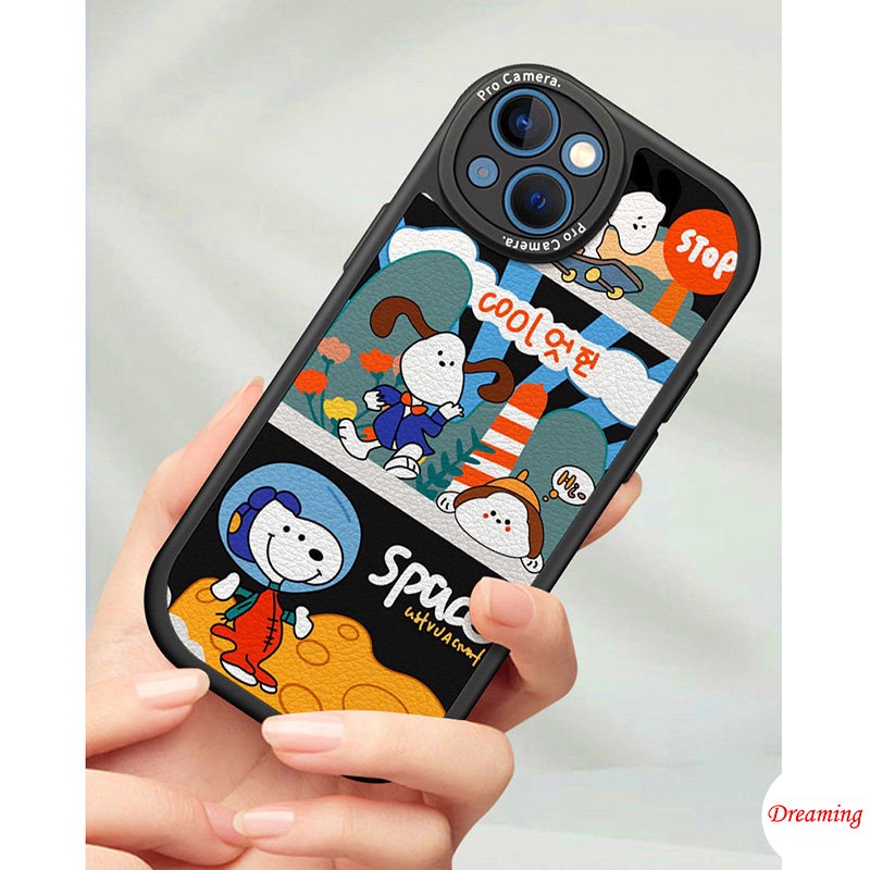 Ốp Điện Thoại Mềm Họa Tiết Phi Hành Gia Cho iphone 15 14 13 12 11 pro x xr xs max se 2020 6 6s 7 8 plus