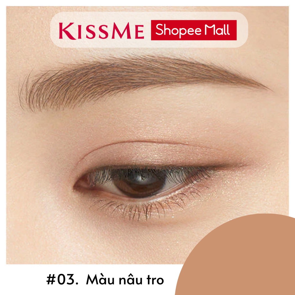 Ảnh Bút Chì Kẻ Lông Mày Kissme Lõi Chì Sáp Chống Trôi Màu Tự Nhiên Kissme Heavy Rotation Eyebrow Pencil 0.09g 4