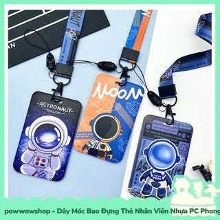 [Sẵn VN - Hỏa Tốc] Dây Móc Bao Đựng Thẻ Nhân Viên Nhựa PC Mẫu Modern Astronaut