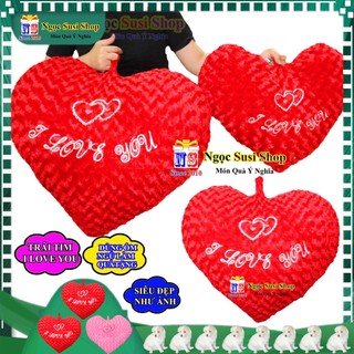 GỐI ÔM TRÁI TIM I LOVE YOU DÙNG ÔM NGỦ TRANG TRÍ QUÀ TẶNG SIÊU ĐẸP CAO CẤP [GIAO NHANH]