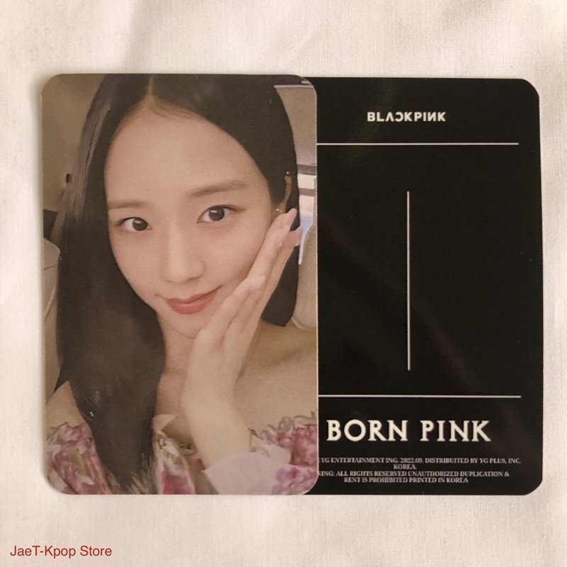 [Unoff] Ảnh Card Blackpink Born Pink ver Black Card Jisoo Rosé Jennie