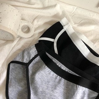 [Hàng Mới Về] Quần Lót Cotton Không Đường May Kháng Khuẩn Phối Màu Tương Phản Chất Lượng Cao Thoải Mái Cho Nữ
