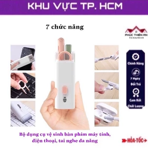 Bộ dụng cụ vệ sinh bàn phím máy tính, điện thoại, tai nghe - đa năng, tiện dụng