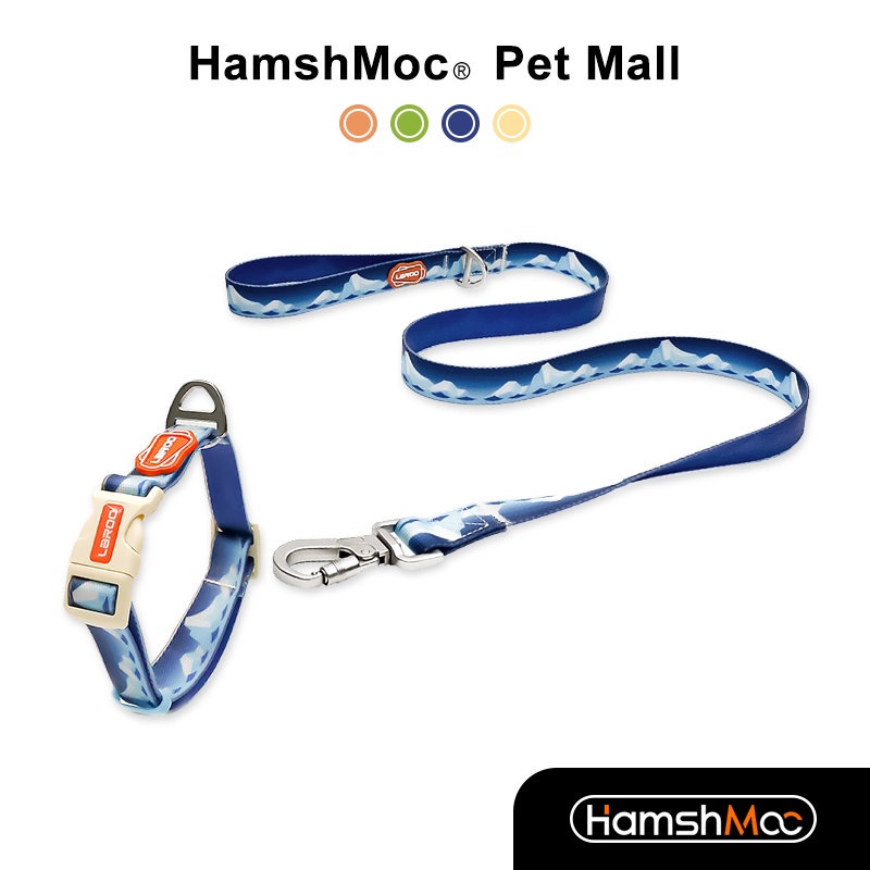 HamshMoc Bộ dây xích và cổ chó chống nước có thể điều chỉnh Vòng cổ thú cưng hạng nặng Mềm mại thoải mái Bền bỉ cho chó nhỏ vừa lớn