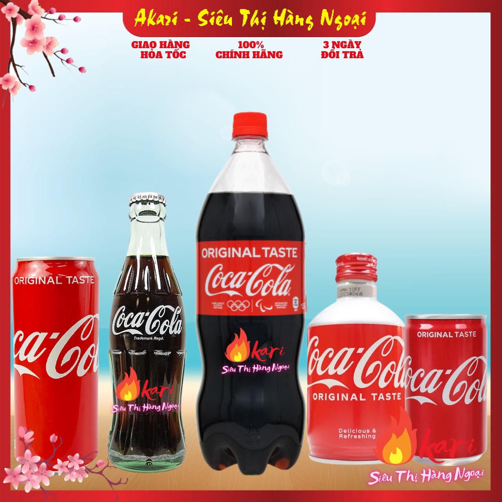 Nước giải khát Coca Cola nội địa Nhật Bản 150ml 250ml 300ml 500ml ...