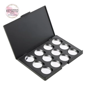 Hộp đựng trang điểm dạng bột phấn mắt có 12 chảo thiếc