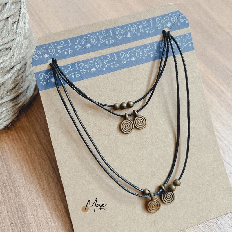 Vòng Kuri - Vòng cổ/ dây chuyền, vòng tay charm xoắn