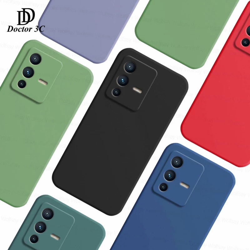 Ốp điện thoại silicon mặt trong phối vải nỉ cho VIVO V40 Lite V30 V29 V27 V25 V23 Pro V27E V25E V23E 4G 5G 2023 2024