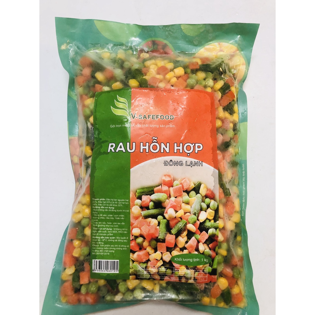 2Kg Rau củ hỗn hợp tiện lợi làm cơm chiên, soup,...