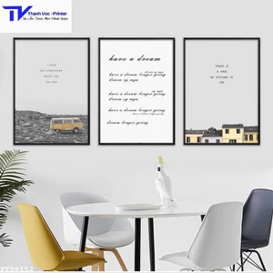 Tranh Treo Tường Hiện Đại 11 , Tranh Tráng Gương ( Bộ 3 Tấm )