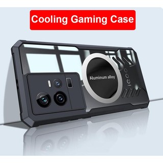 Ốp điện thoại cứng iQOO 11 5G Vỏ silicon mềm cạnh Acrylic cứng chống sốc làm mát chơi game