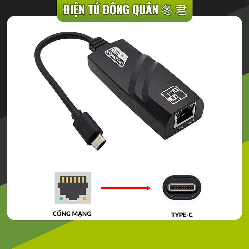 [HCM] Cáp kết nối mạng LAN Ethernet RJ45 sang đầu USB Type-C | Shopee ...
