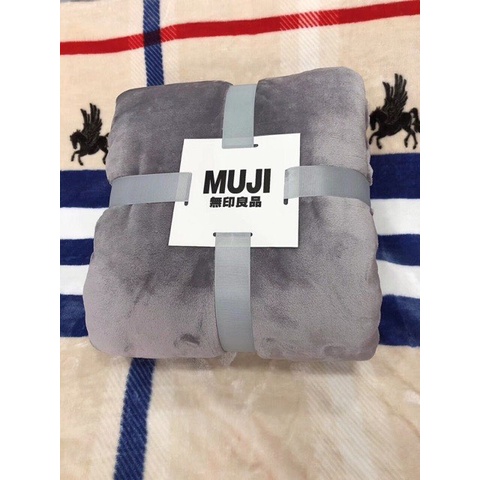 Chăn lông tuyết Muji chất mềm mịn siêu ấm nhiều màu sắc