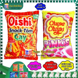 GẤU BÔNG HÌNH BÁNH SNACK GÓI MÌ NHỒI BÔNG SIÊU MỀM MỊN CAO CẤP [ GIAO NHANH]