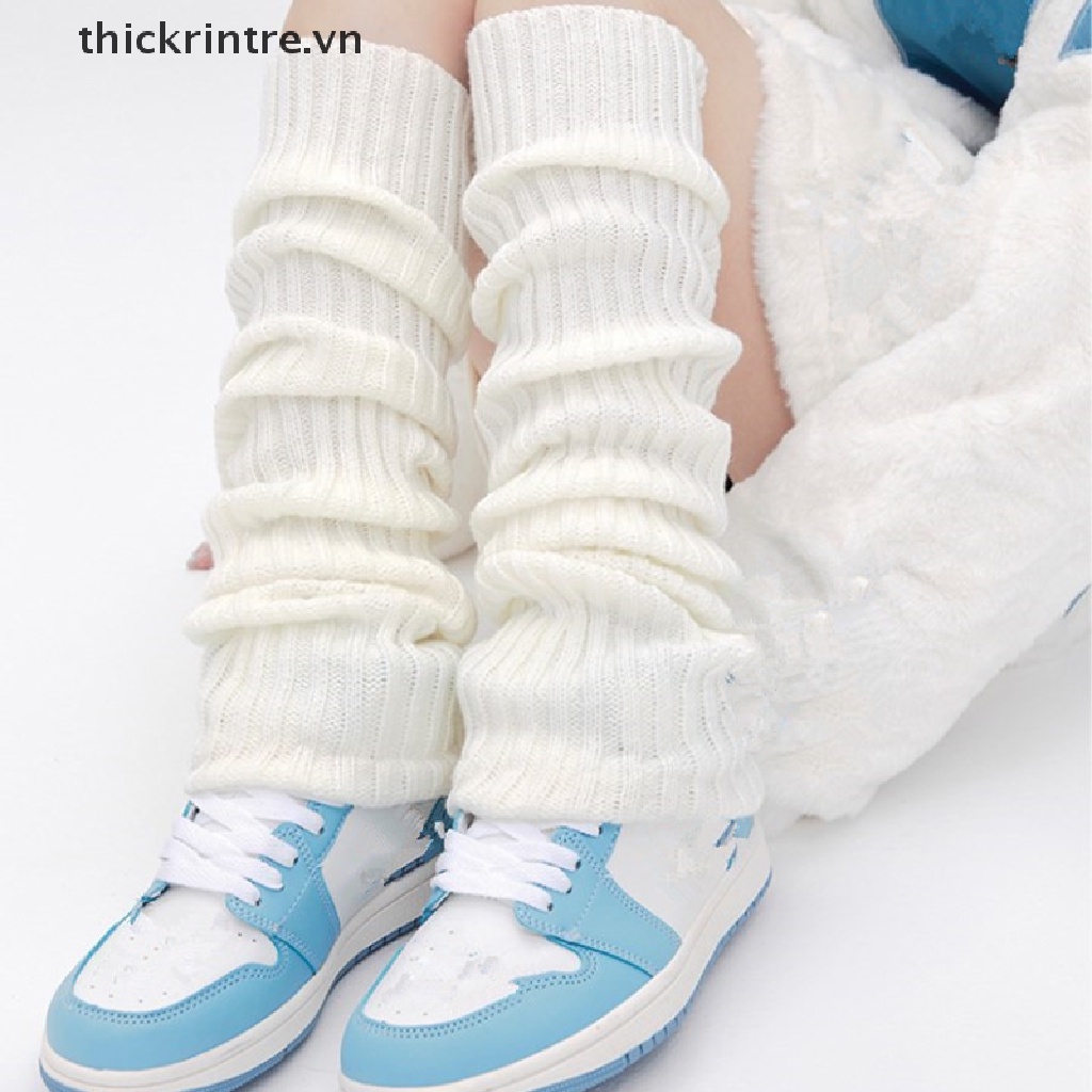 Tất Dệt Kim Dài Giữ Ấm Chân Thời Trang Thu Đông Cho Nữ