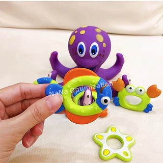 Bộ 6 Món Đồ Chơi Nhà Tắm Hình Bạch Tuộc Dễ Thương Cho Bé