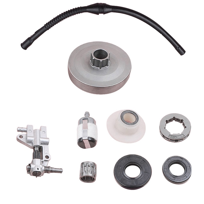 Ly Hợp Bánh Xích Vành Trống Bơm Dầu Giun Bánh Răng Cho Trung Quốc 4500 5200 5800 45Cc 5 Con Dấu Dầu Lọc Nhiên Liệu Dây Cưa Xích Một Phần