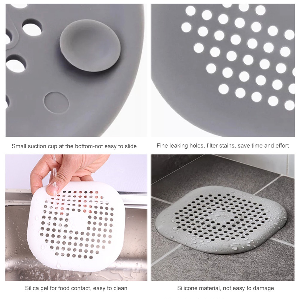 Bịt cống bồn rửa chén bát bồn rửa mặt nhà vệ sinh chặn rác ngăn côn trùng thoát sàn chất liệu silicon