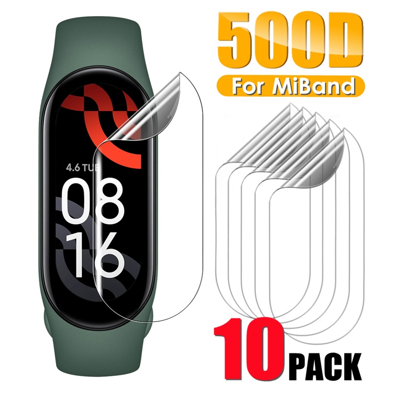 HD Hydrogel Phim Bảo Vệ Màn Hình Cho Mi Band 10 9 8 7 NFC 6 5 4 3 2 Full Cover Phim Bảo Vệ Cho Xiaomi Miband 7 6 5 4 3 2 Không Kính