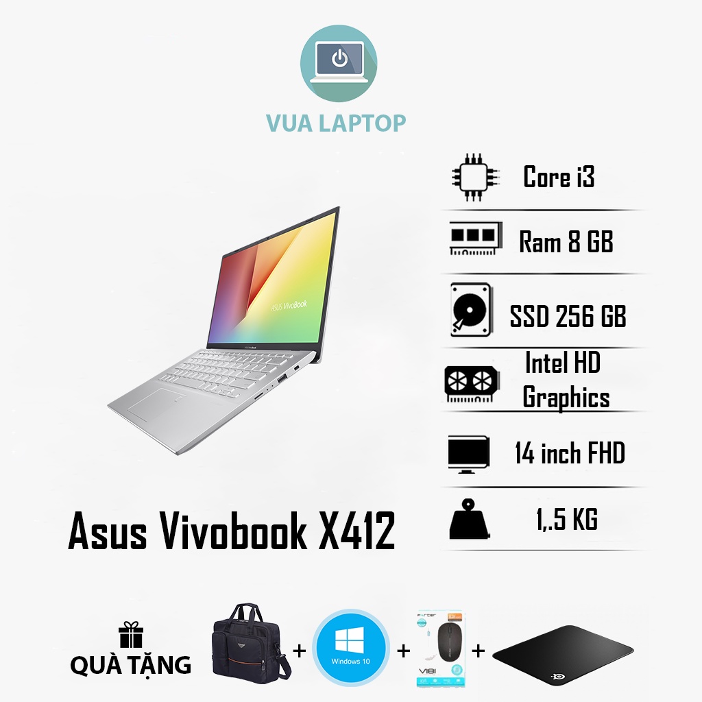 laptop asus x502ca core i3-3217u ram 4gb hdd 500gb vga on màn hình