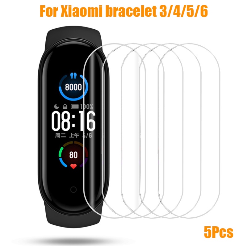 Hydrogel Mềm Bảo Vệ Màn Hình Cho Xiaomi Mi Band 10 9 8 7 6 5 4 3 Phim Bảo Vệ Đồng Hồ Thông Minh Dây Đeo Tay Xiaomi Miband Case