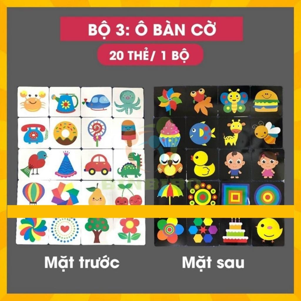 Bộ thẻ kích thích thị giác trẻ sơ sinh - Binbibo