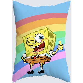 Spongebob Patrick Star Một Mặt In Hình Chữ Nhật Polyester Gối Phòng Ngủ Sofa Trang Trí Nhà Gối (Không Có Lõi Gối)