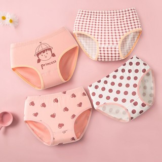 [TG03 Độc Đáo] 4 Quần chip bé gái Maruko cotton 100%, quần lót học sịnh Maruka Fashion cho bé từ 2-15 tuổi