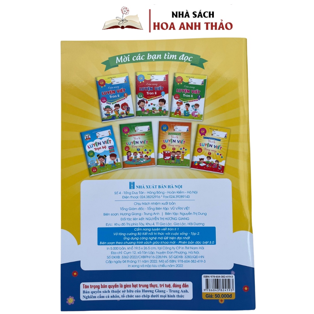 Ảnh Sách - Cẩm Nang Luyện Viết Tròn Li Phiên Bản 5.0, Vở Tập Viết Chữ Thường Chữ Hoa Cỡ Nhỏ Theo Nhóm Bộ Kết Nối Tri Thức 2