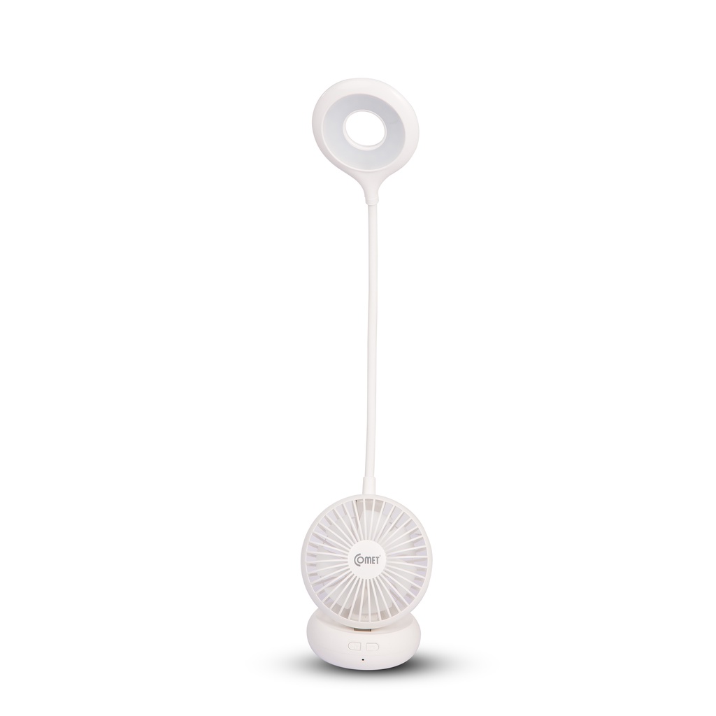 Ảnh Đèn bàn sạc led COMET CT176 4W kiêm Quạt sạc 4W, tổng công suất 8W 4