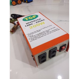 Bộ chuyển đổi điện 12V sang 220V 200W, sạc laptop, quạt bàn