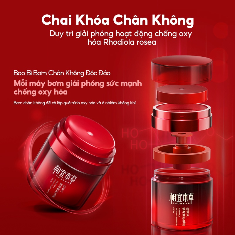 Ảnh Kem dưỡng da INOHERB Rhodiola Radiant phục hồi chống oxy hóa cấp ẩm chăm sóc hiệu quả 8g 2