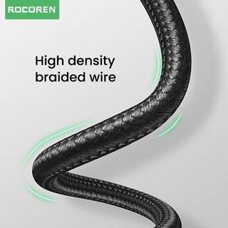 Rocoren PD 20W Cáp USB C Cho iPhone 14 13 12 Pro Max X XR Mini Sạc Nhanh Loại C Cáp Cho iPad USBC Dây Dữ Liệu
