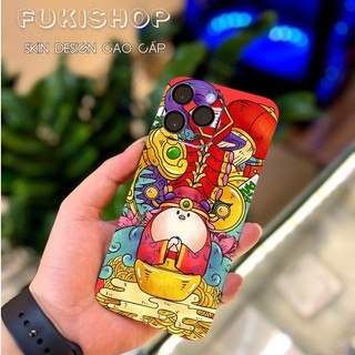 Tấm dán Skin Mặt Sau Heo Thần Tài FULL VIỀN Dành Cho 14 pro max , 13 pro max , 12 pro max , 11 pro max - FukiShop