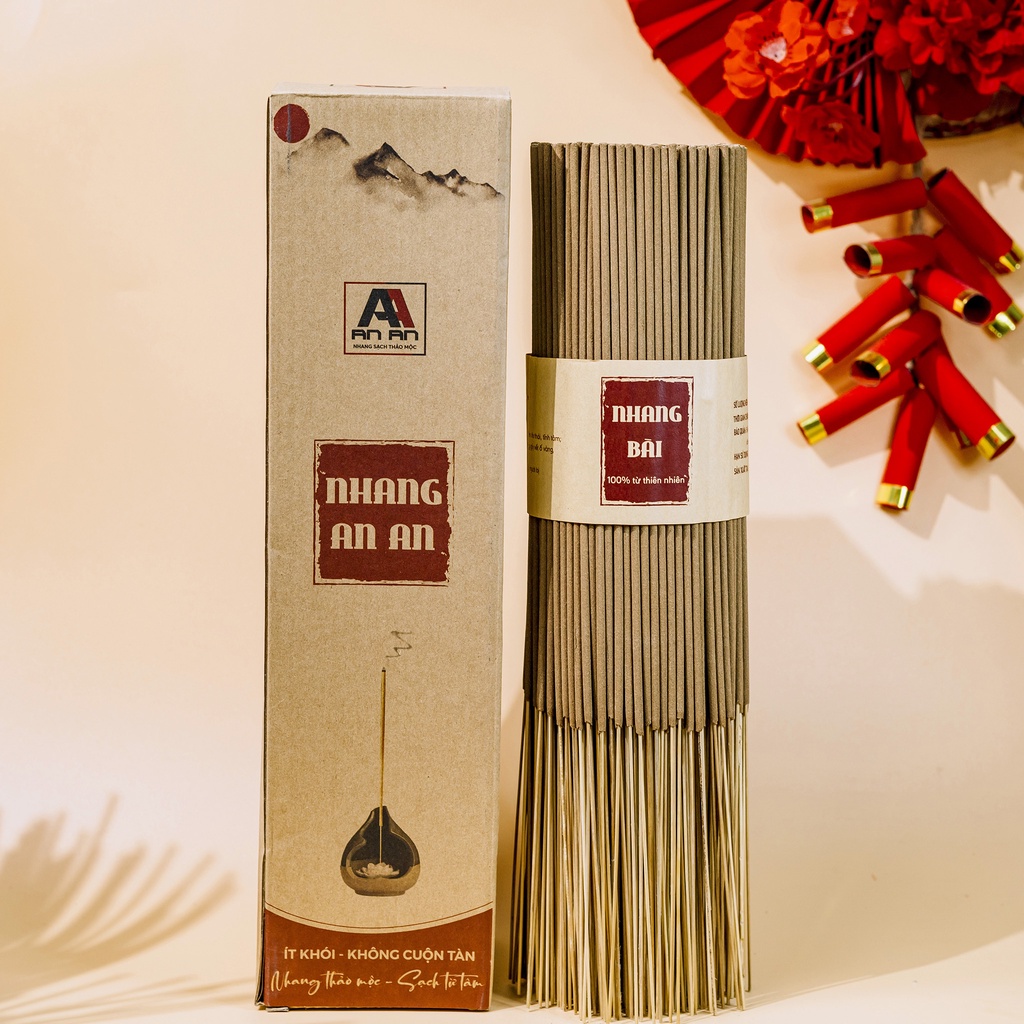 Ảnh Nhang Mùi Tết Hương Bài 1 kg AN AN chiều dài 30cm 40cm, ít khói, chiết xuất hoàn toàn từ thiên nhiên 4